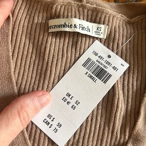NWT Tan brown sweater cardigan size XS!